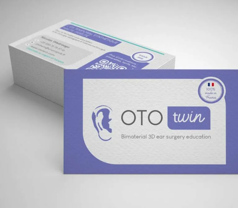 Pôle Communication - Communication imprimée carte de visite ototwin