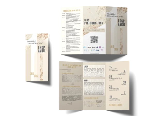 Pôle Communication - Communication imprimée Communication imprimee depliant 3 volets - learning expedition 2026