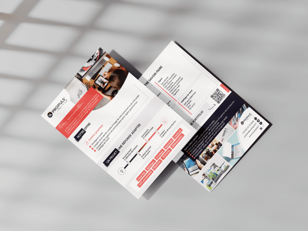 flyer communication mockup