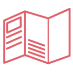 icones communication depliant