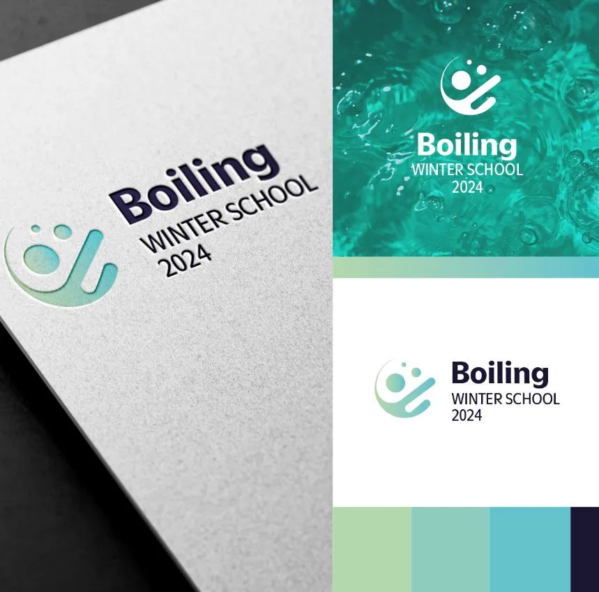 identité visuelle logo boiling winter school 2024