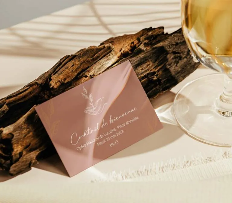 Pôle Communication - Communication imprimée voucher r2d2 cocktail de bienvenue