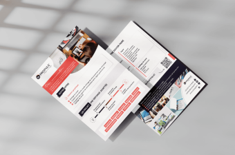 flyer communication mockup